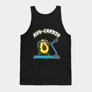 Cute & Funny Avo-Cardio Avocado Cardio Pun Gym Tank Top